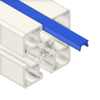 MODULAR SOLUTIONS PVC COVER PROFILE<br>SHALLOW, BLUE, 2M